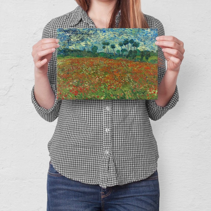 Plakat metalowy Poppy field van Gogh Prezent