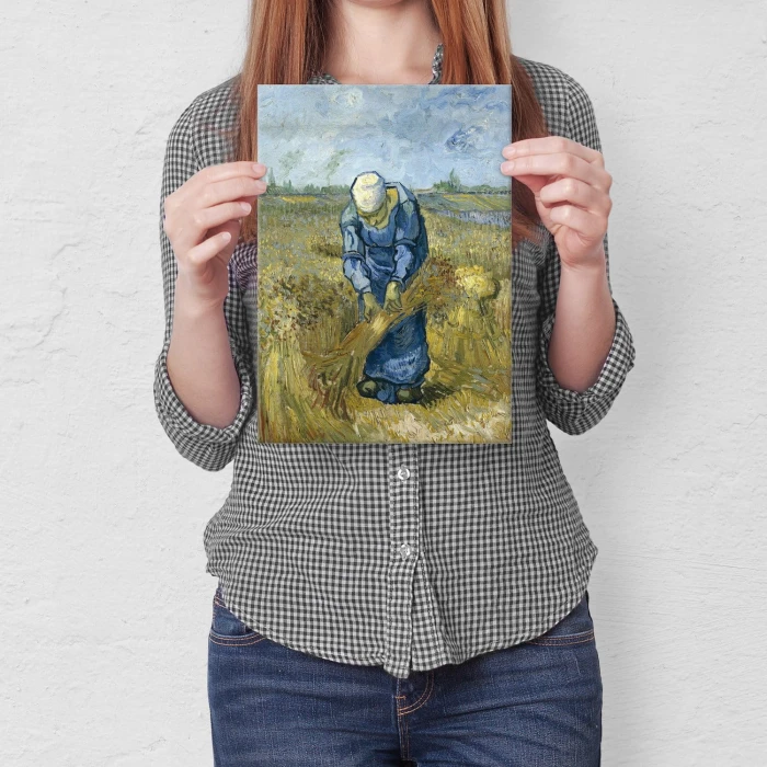 Plakat metalowy Peasant Woman van Gogh Prezent