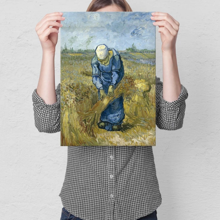 Plakat metalowy Peasant Woman van Gogh Prezent