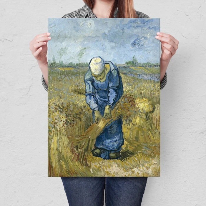 Plakat metalowy Peasant Woman van Gogh Prezent