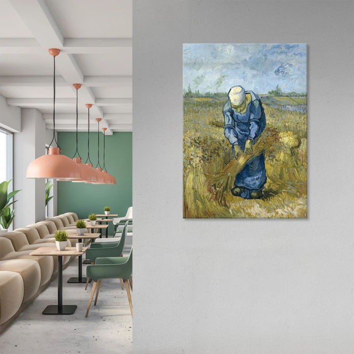Plakat metalowy Peasant Woman van Gogh Prezent