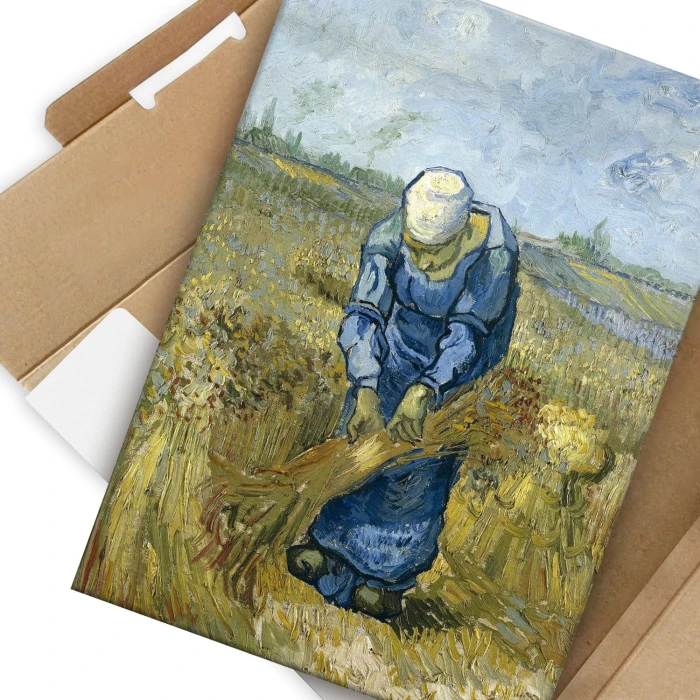 Plakat metalowy Peasant Woman van Gogh Prezent