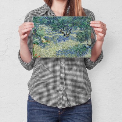 Plakat metalowy Olive orchard van Gogh Prezent