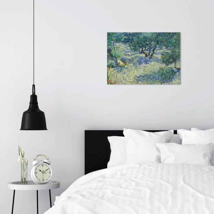 Poster metal Olive orchard van Gogh gift