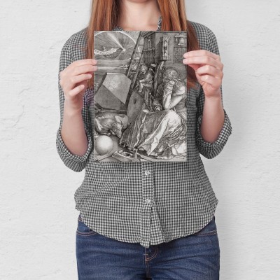 Plakat metalowy Melencolia Albrecht Durer Prezent