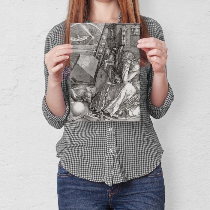 Plakat metalowy Melencolia Albrecht Durer Prezent