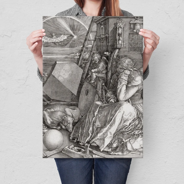Poster metal Melencolia Albrecht Durer gift