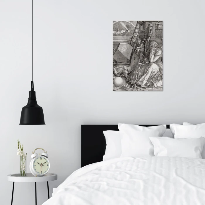 Plakat metalowy Melencolia Albrecht Durer Prezent