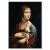 Poster metal Lady with Ermine Vinci gift