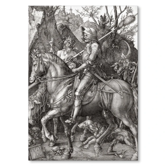 Poster metal Knight death Durer gift
