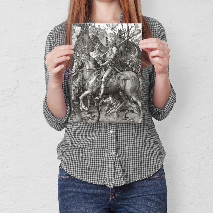 Poster metal Knight death Durer gift
