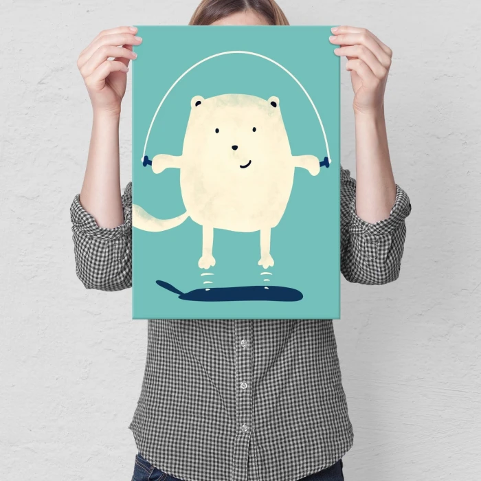 Poster metal jumping cute gift