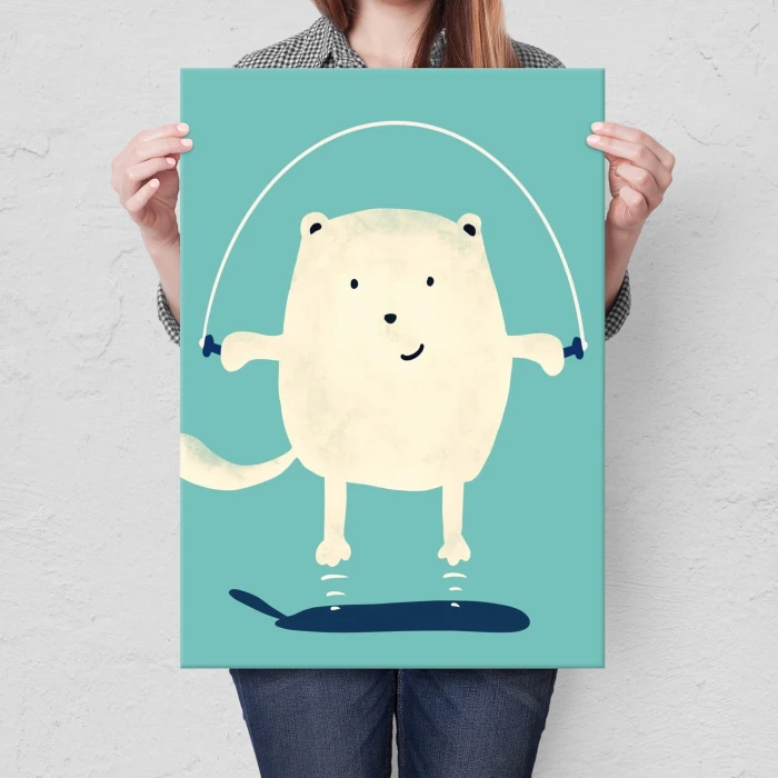 Poster metal jumping cute gift