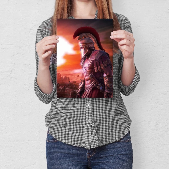 Poster metal ancient warrior gift