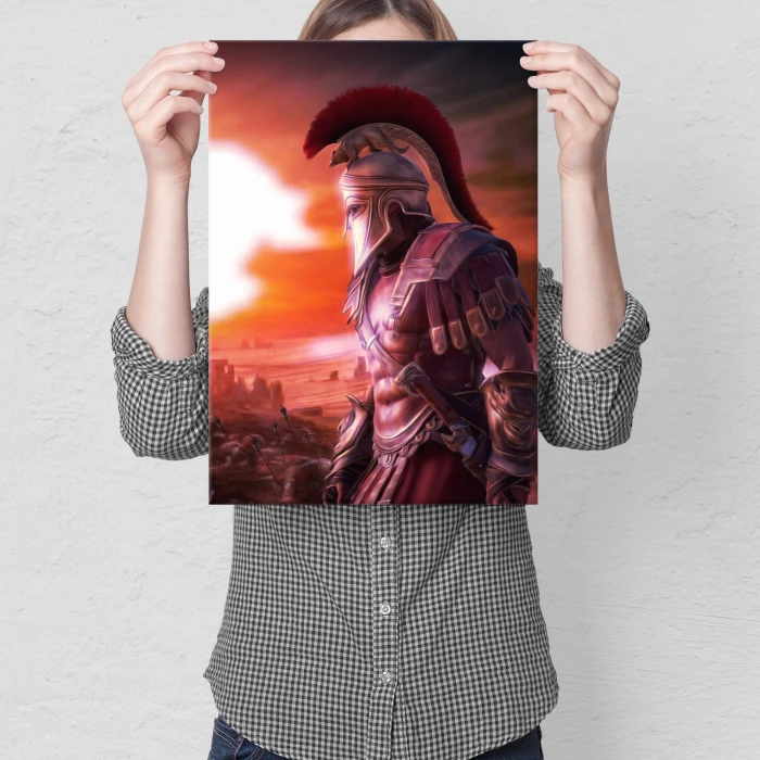 Poster metal ancient warrior gift