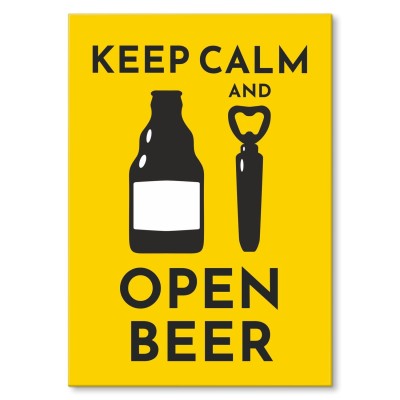 Poster metal open beer gift