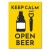 Poster metal open beer gift