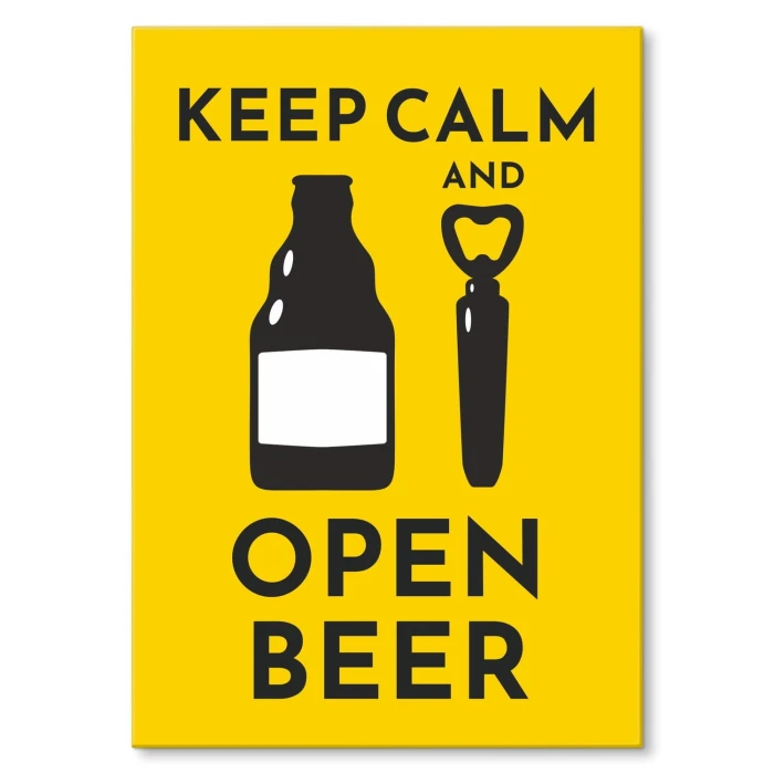 Poster metal open beer gift