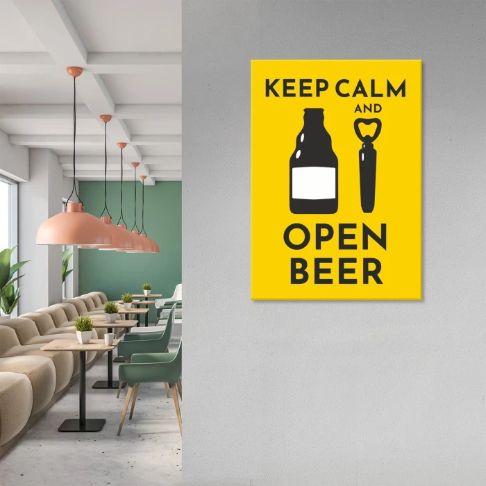Poster metal open beer gift