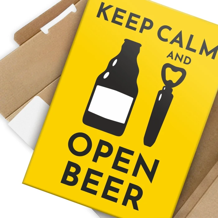 Poster metal open beer gift