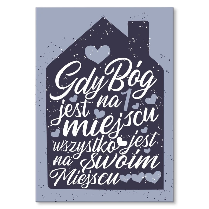 Poster metal Gdy Bóg jest gift