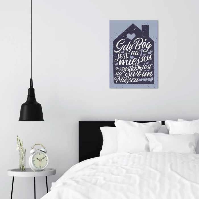 Poster metal Gdy Bóg jest gift