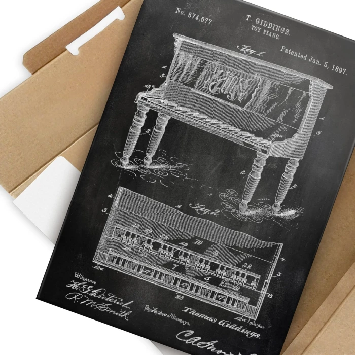 Poster metal Piano instrument Slate gift