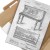 Plakat metalowy Piano instrument Stone Prezent