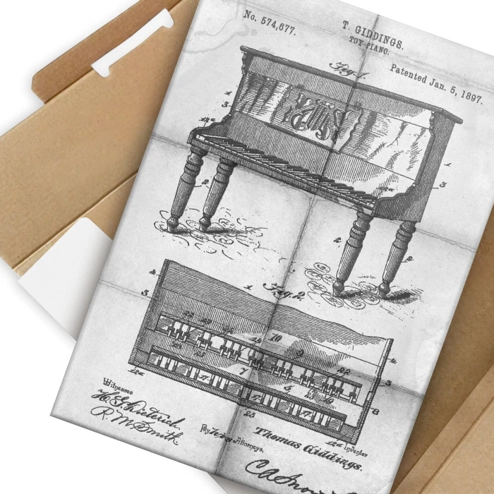 Poster metal Piano instrument Daily gift