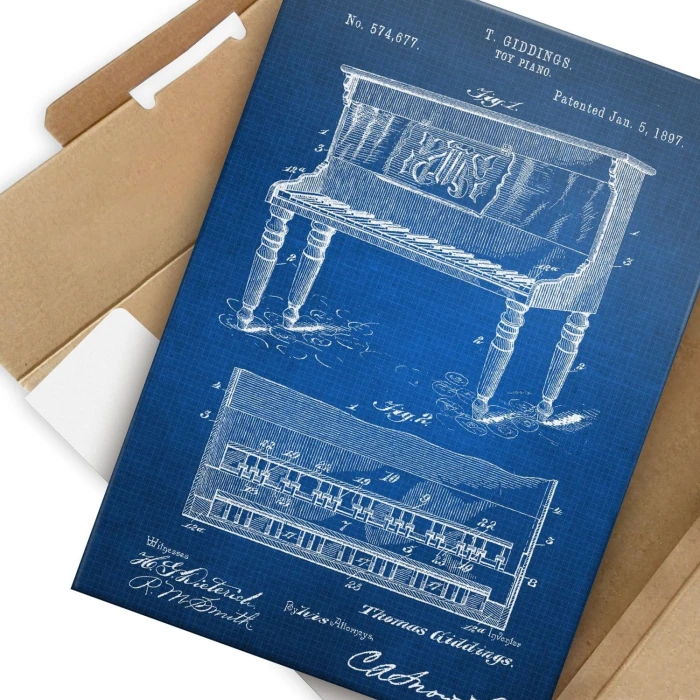Poster metal Piano instrument Tech gift