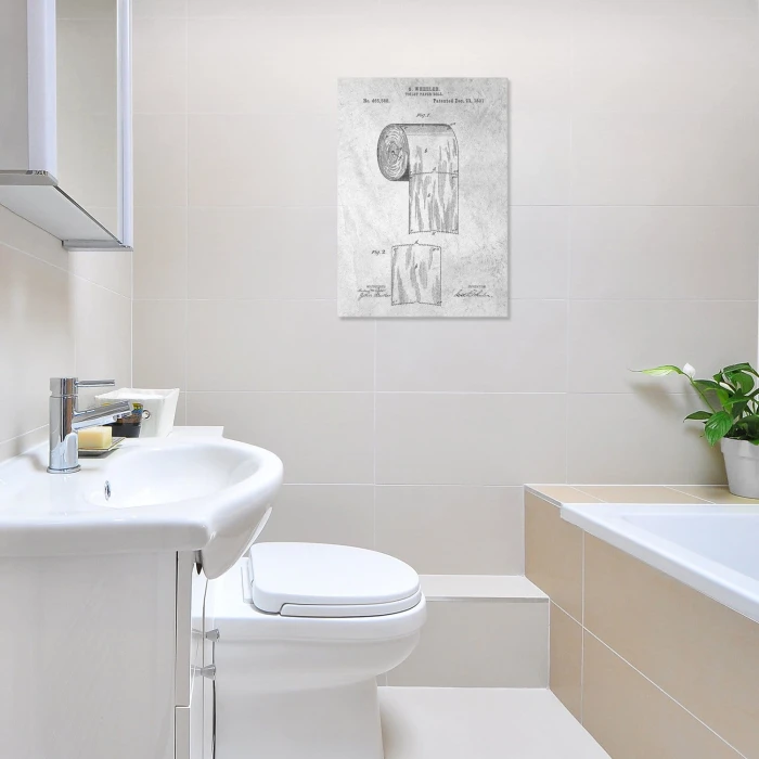 Plakat metalowy Toilet paper roll Stone Prezent