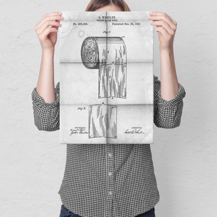 Plakat metalowy Toilet paper roll Daily Prezent