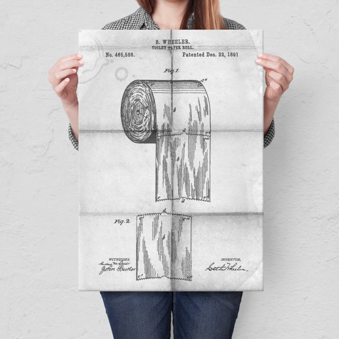 Plakat metalowy Toilet paper roll Daily Prezent