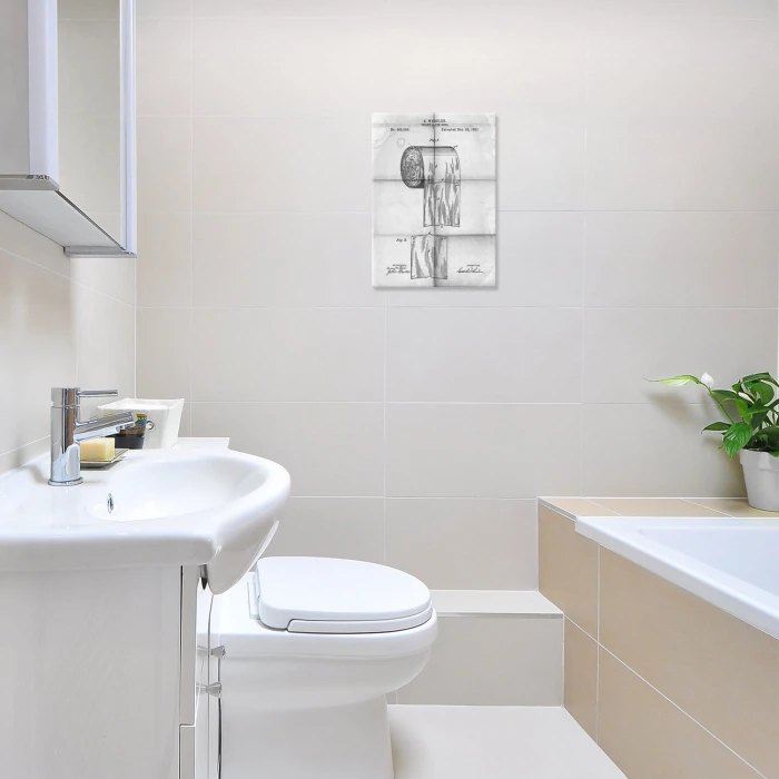 Poster metal Toilet paper roll Daily gift