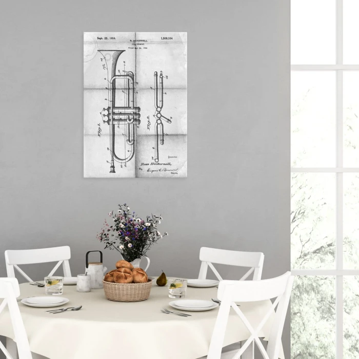 Poster metal Trumpet Musician Daily gift