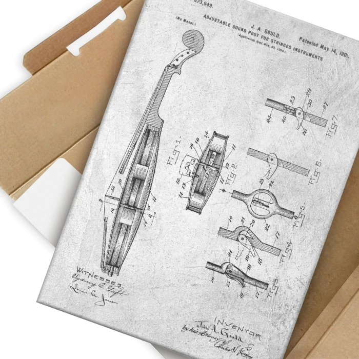 Poster metal Violin Instrument Stone gift