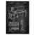 Poster metal Piano construction Slate gift