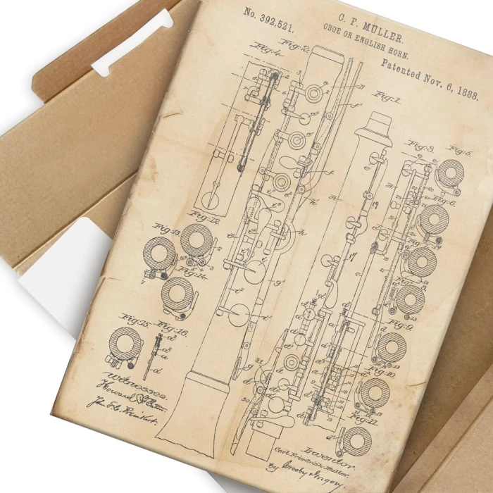 Poster metal Oboe English Horn Retro gift