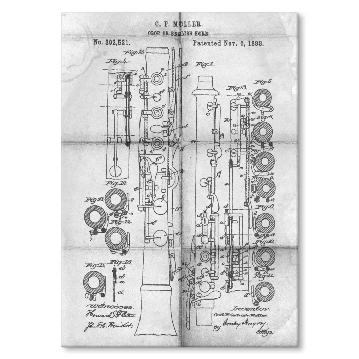 Poster metal Oboe English Horn Daily gift