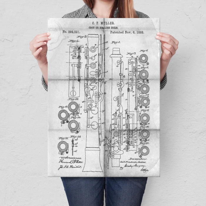 Poster metal Oboe English Horn Daily gift