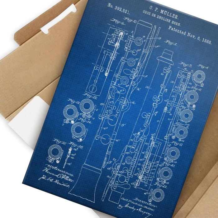 Poster metal Oboe English Horn Tech gift