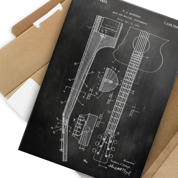 Poster metal Guitar instrument Slate gift
