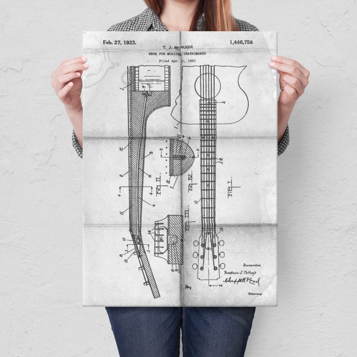 Poster metal Guitar instrument Daily gift
