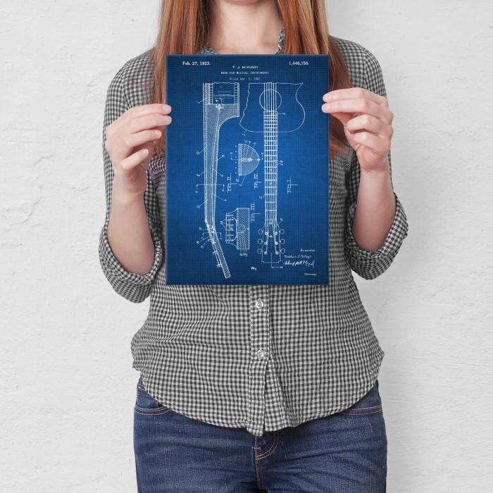 Poster metal Guitar instrument Tech gift