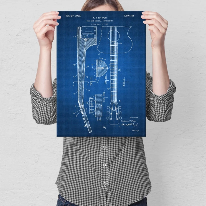 Poster metal Guitar instrument Tech gift