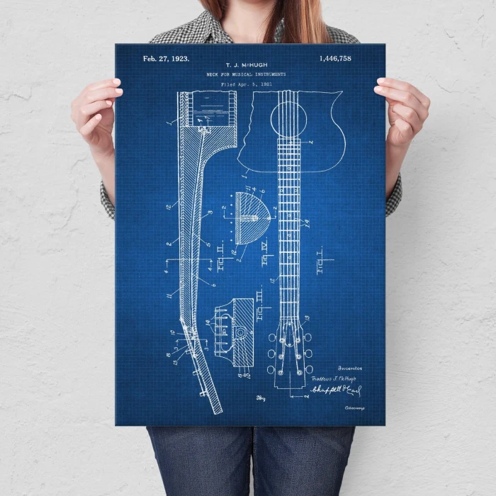 Poster metal Guitar instrument Tech gift