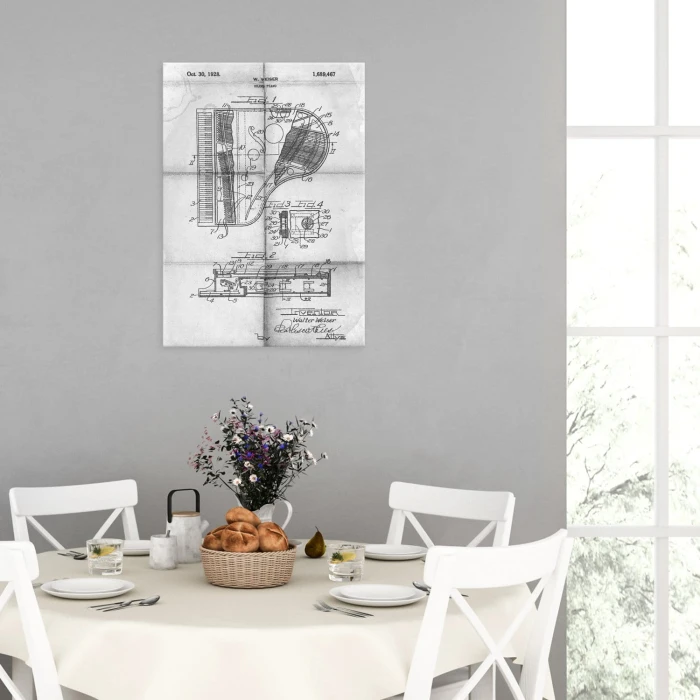 Plakat metalowy Grand Piano Daily Prezent