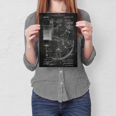 Poster metal Drum Percussion Slate gift