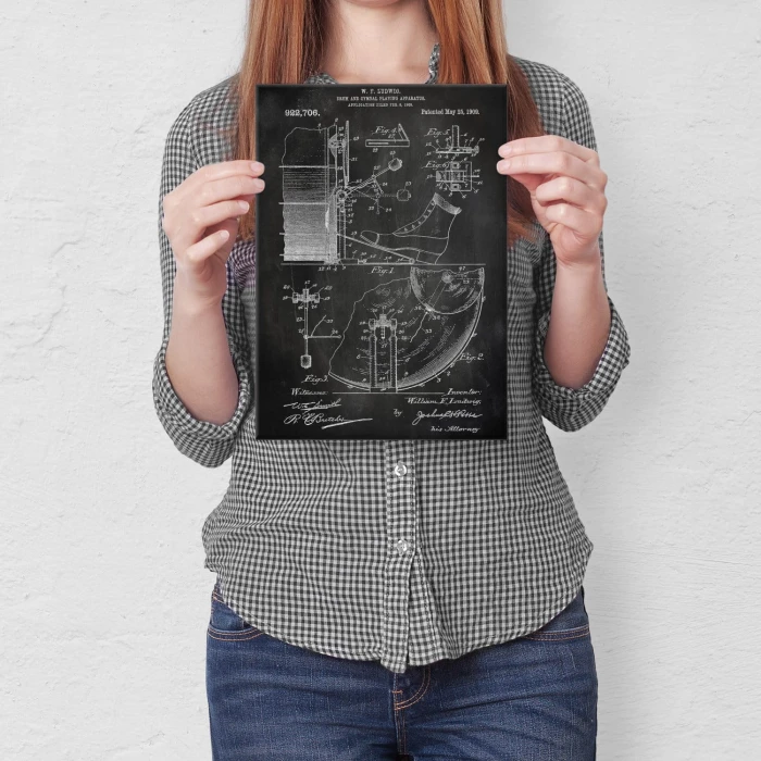 Poster metal Drum Percussion Slate gift