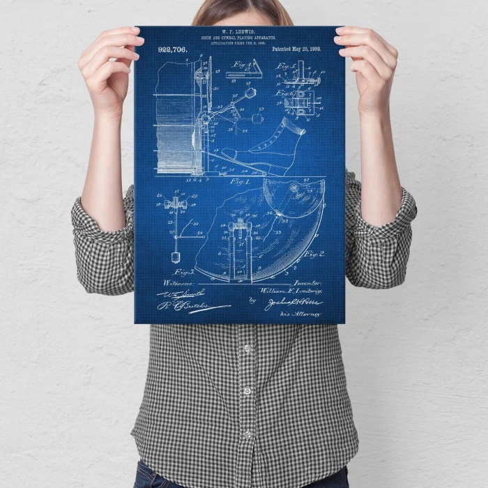 Poster metal Drum Percussion Tech gift